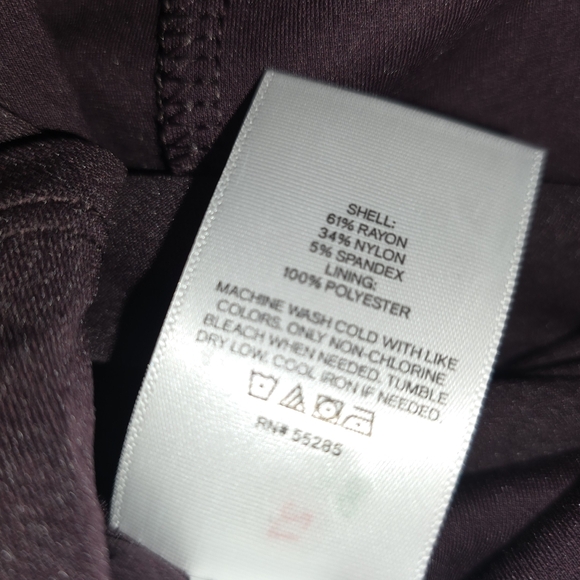 NWT Express Long-Sleeved Ruched Asymmetrical Hem Midi Dress Women's Size Medium - Picture 9 of 13